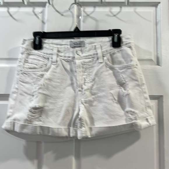 Rails size 25 white Logan distressed shorts excellent condition, button fly - Picture 2 of 13